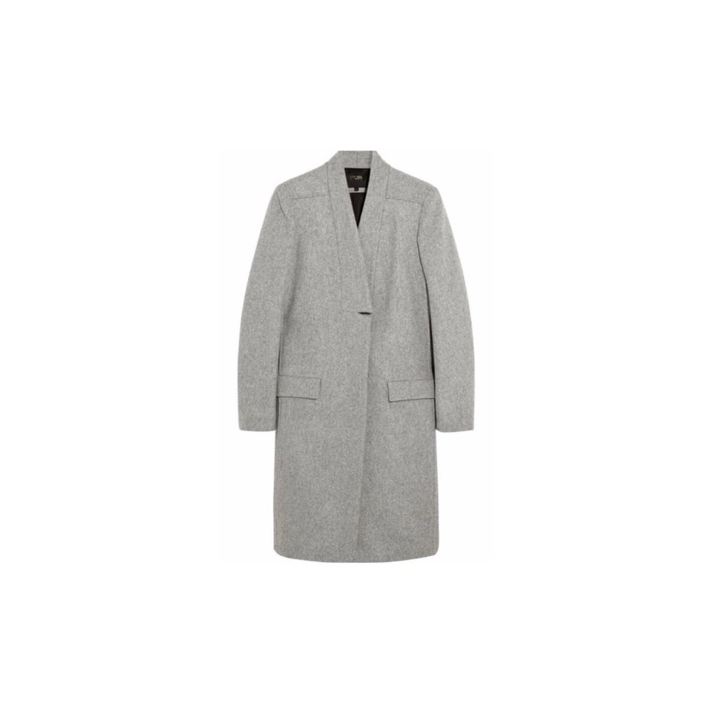 Maje Klinton Coat in Gray.
